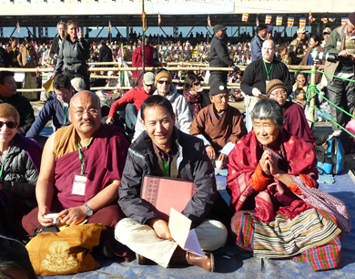The Bhutan group at the teaching