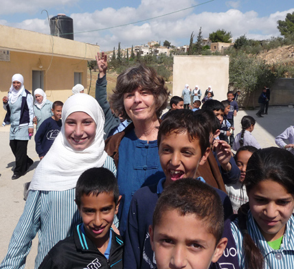 Susan in Palesstinian village