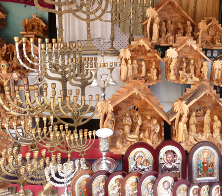 Menorahs and Creches in the Market